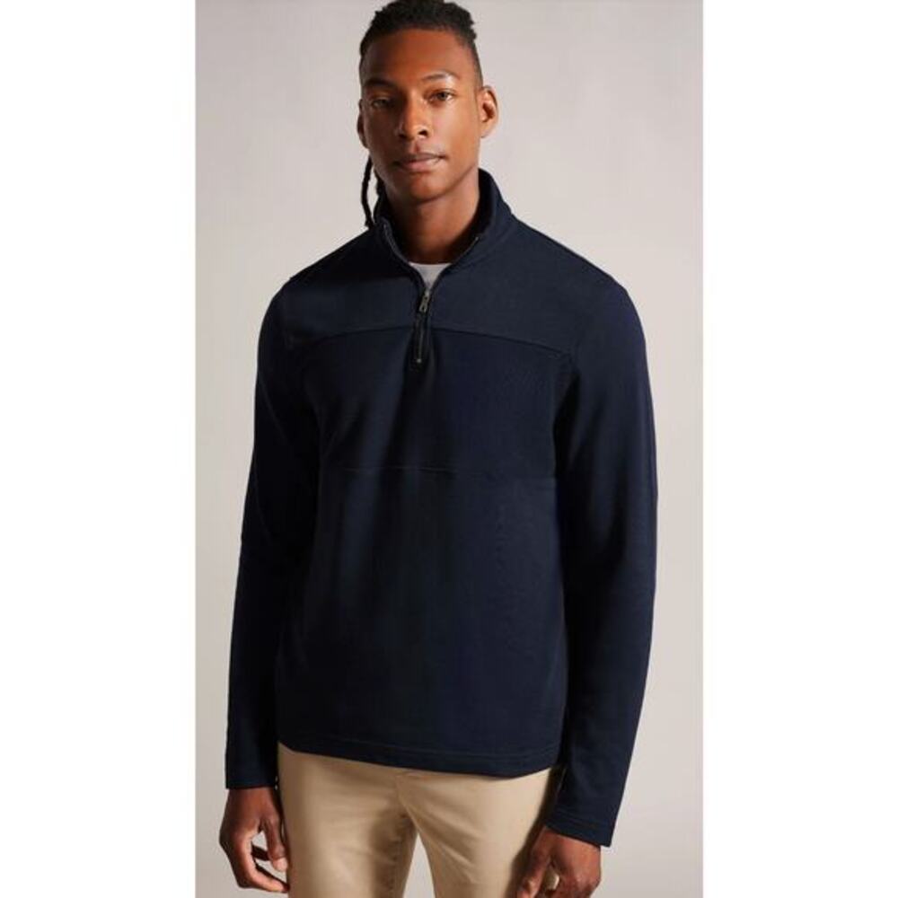 Ted‎ Baker XL navy Gazine Half zip pullover